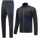 Survetement Paris Saint Germain 2019 2020 Gris Bleu Pas Cher