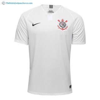 Maillot Corinthians Paulista Domicile 2018 2019 Blanc Pas Cher