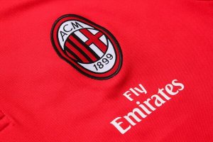 Polo Ensemble Complet AC Milan 2018 2019 Rouge Pas Cher