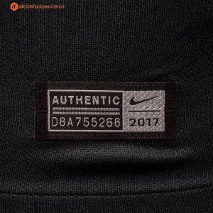 Maillot Barcelona Gardien ML 2017 2018 Noir Pas Cher