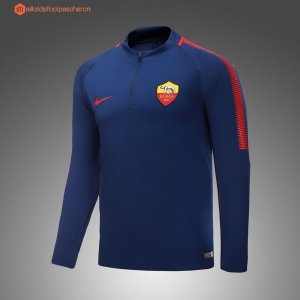 Survetement AS Roma 2017 2018 Bleu Marine Rouge Pas Cher