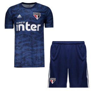 Maillot São Paulo Enfant Gardien 2019 2020 Bleu Pas Cher