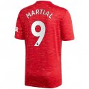 Maillot Manchester United NO.9 Martial Domicile 2020 2021 Rouge Pas Cher