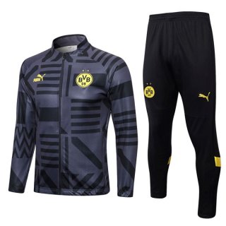 Survetement Dortmund 2022 2023 Gris Noir Survetement Dortmund 2022 2023 Gris Noir