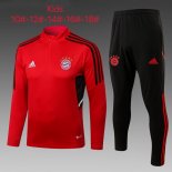 Enfant Survetement Training Bayern Munich 2023 Rouge Noir
