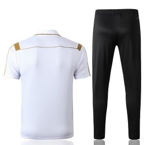 Polo Real Madrid Ensemble Complet 2019 2020 Noir Blanc Or Pas Cher