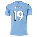 Maillot Manchester City NO.19 Sane Domicile 2019 2020 Bleu Pas Cher