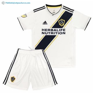 Maillot Los Angeles Galaxy Domicile Enfant 2017 2018 Blanc Pas Cher