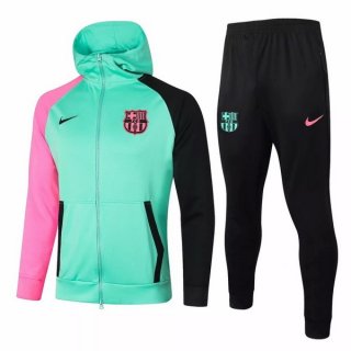 Sweat Shirt Capuche Barcelona 2020 2021 Vert Rose Pas Cher