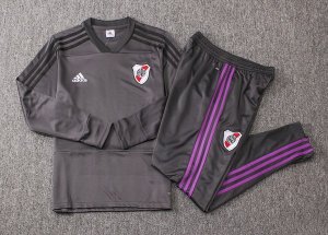 Survetement River Plate 2018 2019 Gris Pas Cher