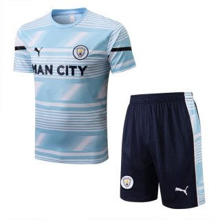 Maillot Entrainement Manchester City Ensemble Complet 2022 2023 Bleu Blanc Maillot Entrainement Manchester City Ensemble Complet 2022 2023 Bleu Blanc