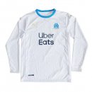 Thailande Maillot Marseille Domicile ML 2020 2021 Blanc Pas Cher