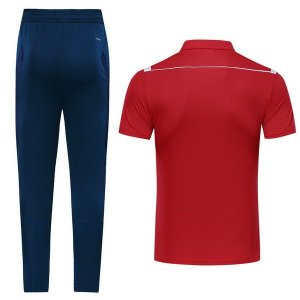 Polo Ensemble Complet Arsenal 2019 2020 Rouge Pas Cher