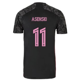 Maillot Real Madrid Third NO.11 Asensio 2020 2021 Noir Pas Cher