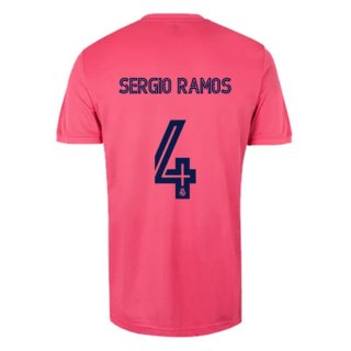 Maillot Real Madrid Exterieur NO.4 Sergio Ramos 2020 2021 Rose Pas Cher Maillot Real Madrid Exterieur NO.4 Sergio Ramos 2020 2021 Rose Pas Cher