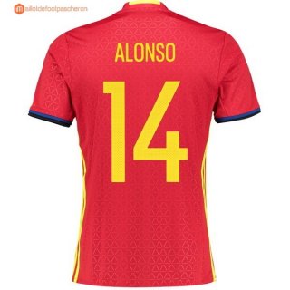 Maillot Espagne Domicile Alonso 2016 Pas Cher