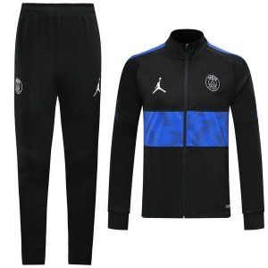 JORDAN Survetement Paris Saint Germain 2019 2020 Bleu Noir Pas Cher