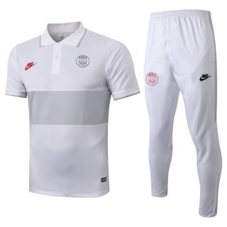 Polo Paris Saint Germain Ensemble Complet 2019 2020 Blanc Gris Polo Paris Saint Germain Ensemble Complet 2019 2020 Blanc Gris