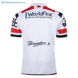Maillot Rugby Sydney Roosters Exterieur 2018 Blanc Pas Cher