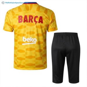 Entrainement Barcelona Ensemble Complet 2017 2018 Jaune Pas Cher