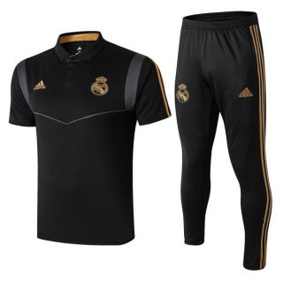 Polo Ensemble Complet Real Madrid 2019 2020 Negro Gris Pas Cher Polo Ensemble Complet Real Madrid 2019 2020 Negro Gris Pas Cher