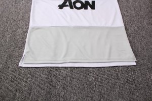 Entrainement Manchester United Ensemble Complet 2018 2019 Blanc Rouge Pas Cher