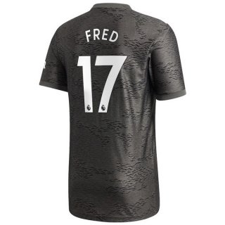 Maillot Manchester United NO.17 Fred Exterieur 2020 2021 Noir Pas Cher Maillot Manchester United NO.17 Fred Exterieur 2020 2021 Noir Pas Cher