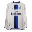 Maillot Chelsea Exterieur ML Retro 2003 2005 Blanc Pas Cher