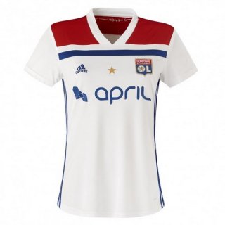 Maillot Lyon Domicile Femme 2018 2019 Blanc Pas Cher