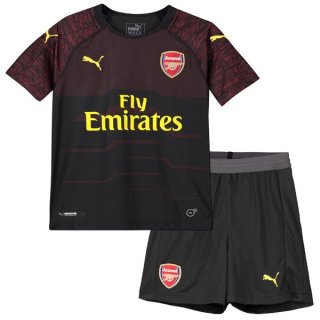 Maillot Arsenal Domicile Enfant Gardien 2018 2019 Noir Pas Cher