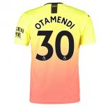 Maillot Manchester City NO.30 Otamendi Third 2019 2020 Orange Pas Cher