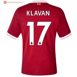 Maillot Liverpool Domicile Klavan 2017 2018 Pas Cher