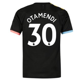 Maillot Manchester City NO.30 Otamendi Exterieur 2019 2020 Noir Pas Cher Maillot Manchester City NO.30 Otamendi Exterieur 2019 2020 Noir Pas Cher