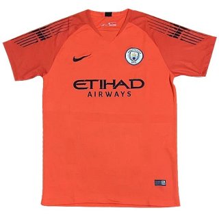 Maillot Manchester City Gardien 2018 2019 Orange Pas Cher