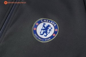 Survetement Chelsea Enfant 2017 2018 Gris Marine Pas Cher