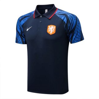 Polo Pays-Bas 2022 2023 Bleu Polo Pays-Bas 2022 2023 Bleu