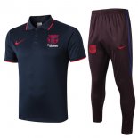 Polo Ensemble Complet Barcelona 2019 2020 Bleu Marine Bordeaux Pas Cher