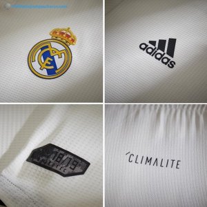 Thailande Maillot Real Madrid Domicile 2018 2019 Blanc Pas Cher