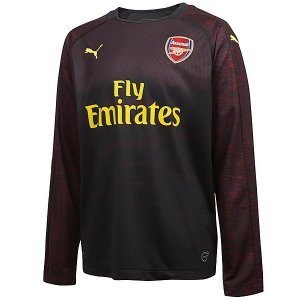 Maillot Arsenal Domicile ML Gardien 2018 2019 Noir Pas Cher