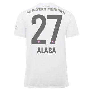 Maillot Bayern Munich NO.27 Alaba Exterieur 2019 2020 Blanc Pas Cher Maillot Bayern Munich NO.27 Alaba Exterieur 2019 2020 Blanc Pas Cher