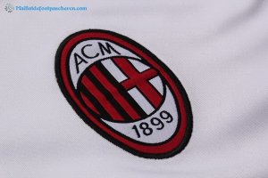 Polo AC Milan Ensemble Complet 2017 2018 Blanc Pas Cher