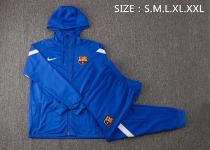 Sweat Shirt Capuche Barcelona 2022 Bleu