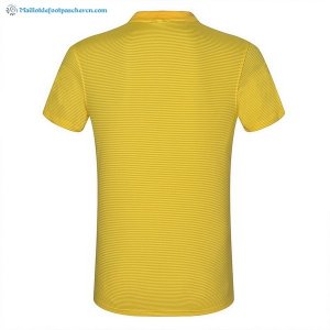 Polo Paris Saint Germain Ensemble Complet 2017 2018 Jaune Pas Cher