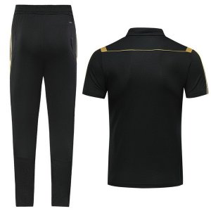 Polo Ensemble Complet Juventus 2019 2020 Noir Jaune Pas Cher