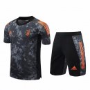 Entrainement Ensemble Complet Juventus 2020 2021 Gris Orange Pas Cher