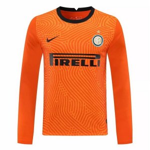 Maillot Inter Milan ML Gardien 2020 2021 Orange Pas Cher