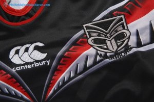 Maillot Rugby Warriors Domicile 2017 2018 Noir Pas Cher