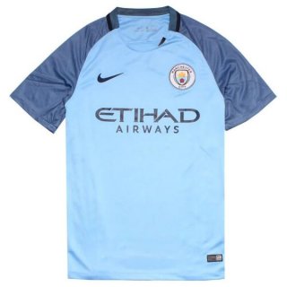 Maillot Manchester City Domicile Retro 2016 2017 Bleu Pas Cher