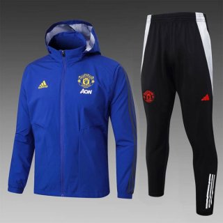 Coupe Vent Manchester United Ensemble Complet 2025 2026 Bleu Coupe Vent Manchester United Ensemble Complet 2025 2026 Bleu
