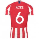 Thailande Maillot Atlético de Madrid NO.6 Koke Domicile 2019 2020 Rouge